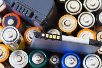 Many various batteries.