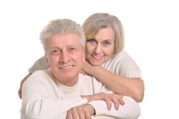  senior couple posing 