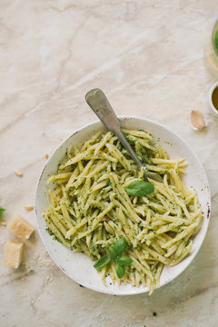 Pasta with pesto