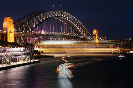 Sydney Harbour Bridge At Night