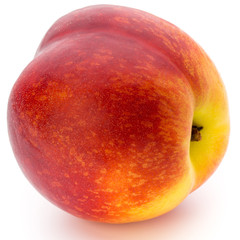 Peach. Fruit with isolated on white background.