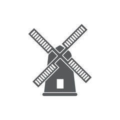 Mill icon vector