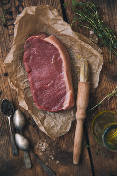Beef sirloin slice