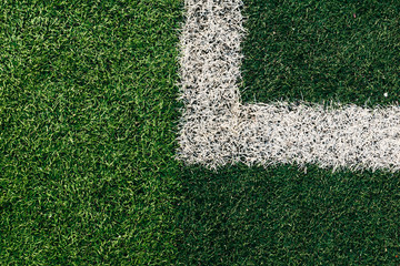 White Lines On Soccer Field