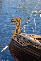 Fragment of an old wooden Viking ship © liga258