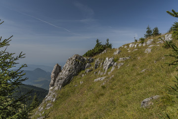 Stones and rock near Velky Choc hill