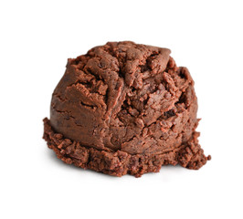 Scoop of  chocolate ice cream