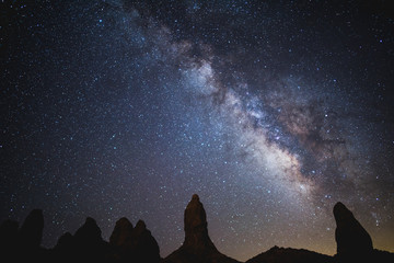 Milky Way over Trona Pinnacles