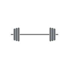 barbell with weights- vector illustration