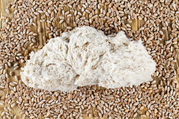 Freshly broken baked