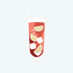 Vector of a beverage