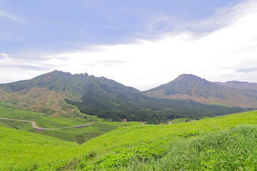 Fototapeta na wymiar 阿蘇大観峰の風景
