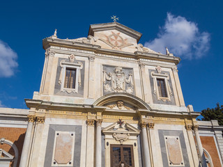 Fototapeta na wymiar Beautiful Church at Cavalieri Square - Santo Stefano Pisa
