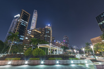 Obraz premium midtown of Hong Kong ciity at night