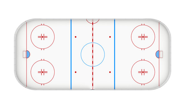 Ice Hockey Rink Isolated