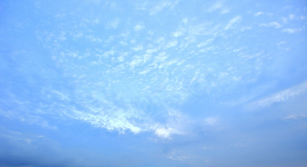 Fototapeta na wymiar The sky with clouds beatiful Sunset background