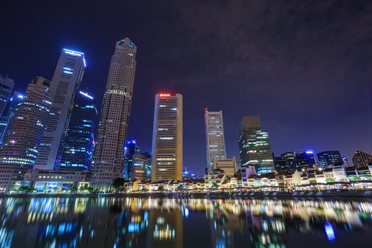 cityscape view of Singapore city