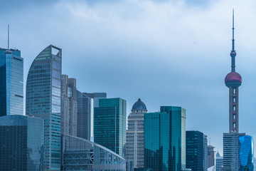 Close-Up Of Shanghai financial district
