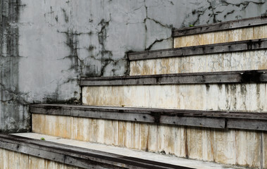 Fototapeta na wymiar Ladder made of cement
