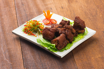 deep fried pork ribs