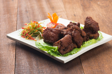 deep fried pork ribs