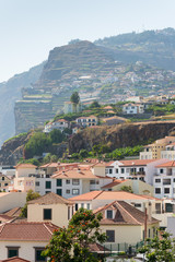 Fototapeta na wymiar CAMARA DE LOBOS, MADEIRA - SEPTEMBER 9, 2017: Camara de Lobos, a village on the coast of the Portuguese island of Madeira