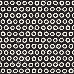 Seamless pattern with hand drawn lines. Abstract background with freehand brush strokes. Black and white texture. Ornament for wrapping paper.