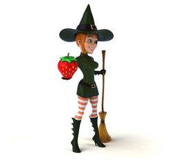 Sexy witch - 3D Illustration