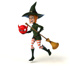 Sexy witch - 3D Illustration