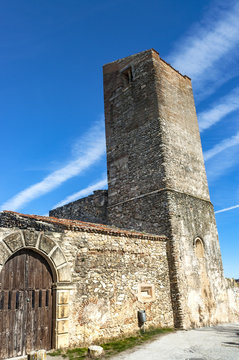 Iglesia de Santa Mar&iacute;a de la villa medieval de Pedraza, en la provincia de Segovia, en Espa&ntilde;a