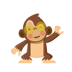 Cute monkey cartoon. 