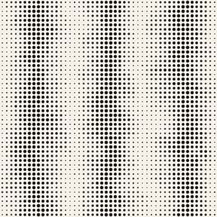 Modern Stylish Halftone Texture. Endless Abstract Background With Circles. Vector Seamless Mosaic Pattern.