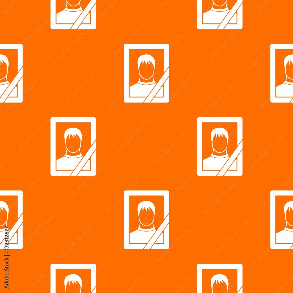 Poster memory portrait pattern seamless