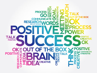 Fototapeta premium Success word cloud, business concept background