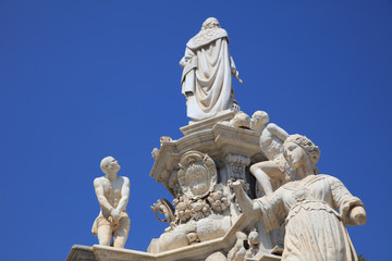 Fototapeta na wymiar Teatro Marmoreo at Piazza Vittoria in Palermo. Sicily