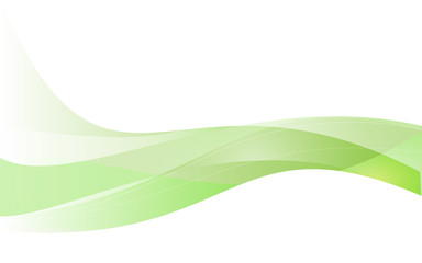 Green wave vector design white Background
