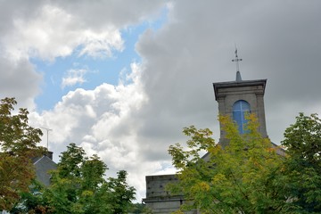 Clocher de l'église de Pontrieux en Bretagne