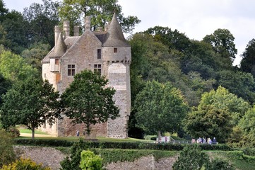 Fototapeta na wymiar Le magnifique château de La Roche-Jagu en Bretagne
