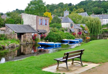 Obraz premium La rivière du Trieux à Pontrieux