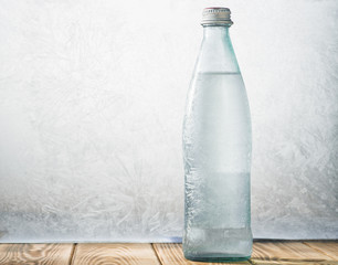 Very cold mineral water
