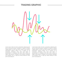 Trading graphic concept.