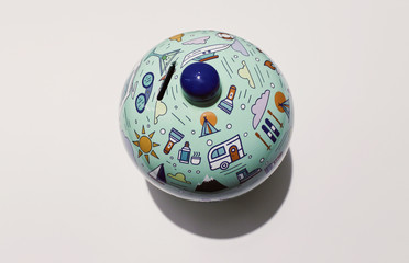 Money Box on a table (Pesaro, Italy)