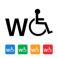 wc disabled wheelchair icon