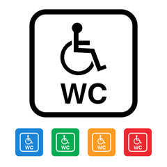 wc disabled wheelchair icon