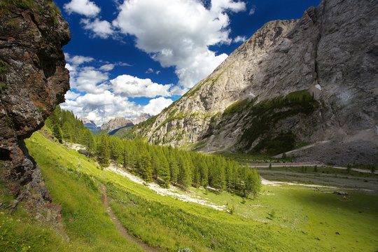Valley in Dolomites