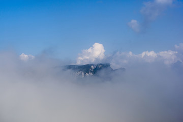 Fototapeta na wymiar Mountains and clouds