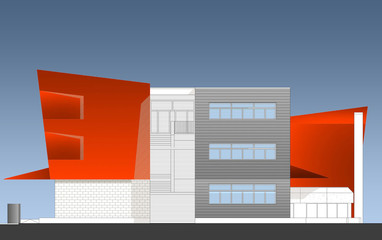 High contemporary school