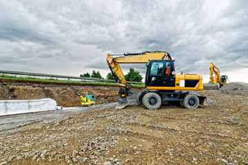 Obraz premium Straßenbau
