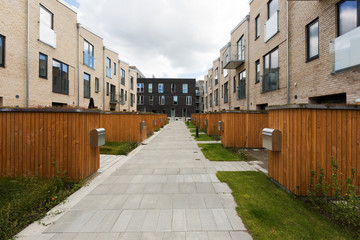 modern terraced houses in Copenhagen