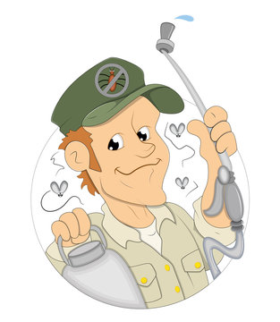 recommend clip art: Cartoon Worker - clip-art cartoon vector